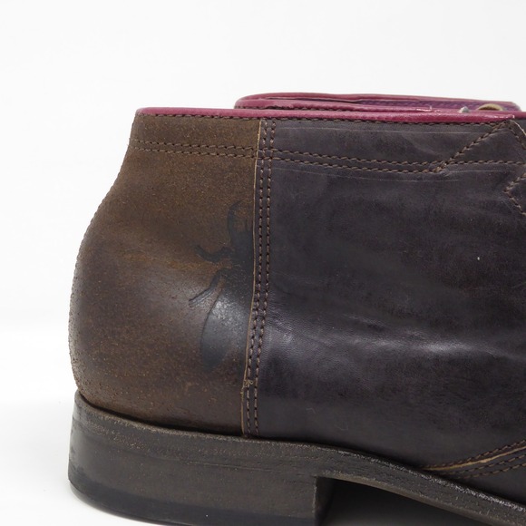 Fly London Mens Chukka Boots Brown Leather Suede Lace Up Size 44 / 11 main image 5